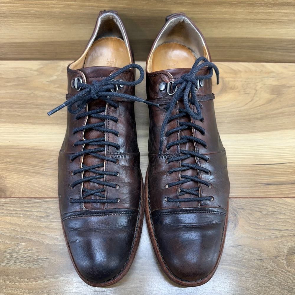 Timberland Boot Company Cap‎ Toe Oxfords Womens 10 M Brown Leather Flats Shootie - Picture 5 of 11